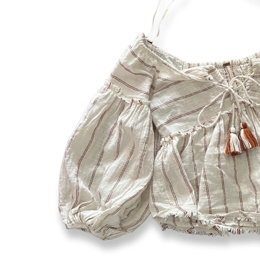 Free People “Evey” Boho Peasant Top - Picture 7 of 15